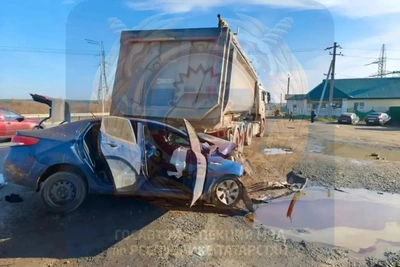 Водитель Kia погиб в ДТП с грузовиком в Татарстане