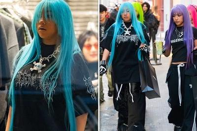 Неоновый выход North West с друзьями в NYC