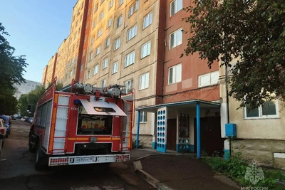 В Красноярске при пожаре погибла женщина