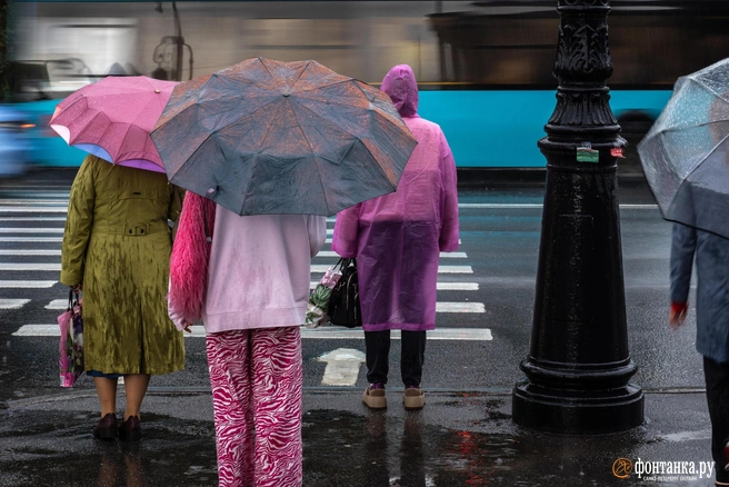 Зонтики на изготовку! | Источник: Михаил Огнев / FONTANKA.RU