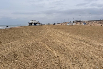 Анапские пляжи отсыпают новым песком за полмиллиарда