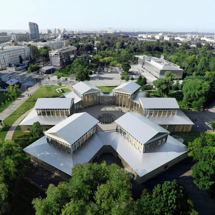 «Гараж» рассказал, каким будет новое здание музея — павильон «Шестигранник»