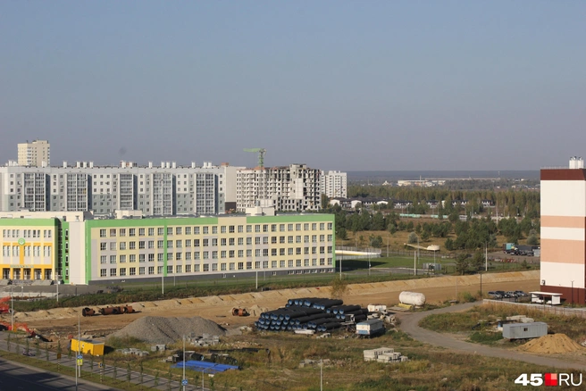 Так выглядит строительство Первомайского проспекта в сентябре | Источник: Александр Лисихин / 45.RU