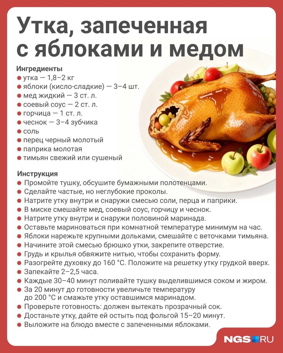 Запекать утку проще, чем кажется | Источник: Семен Казьмин / Городские медиа