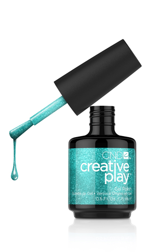 Гель-лак Creative Play, коллекция Mood Hues, CND (оттенок искрящийся бирюзовый Pepped UP)