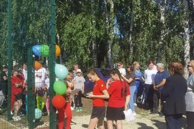 В Новой Красавке открыли новую спортплощадку