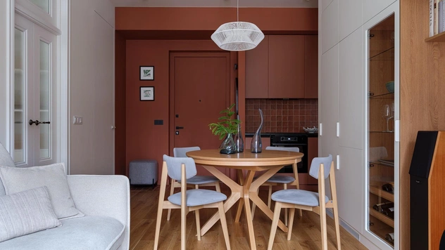Итальянский акцент: квартира 61 м² для большой семьи в Москве