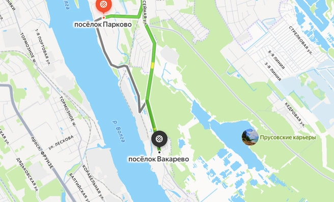 Ярославец встретил медведя в лесополосе у Вакарево  | Источник: Яндекс. Карты
