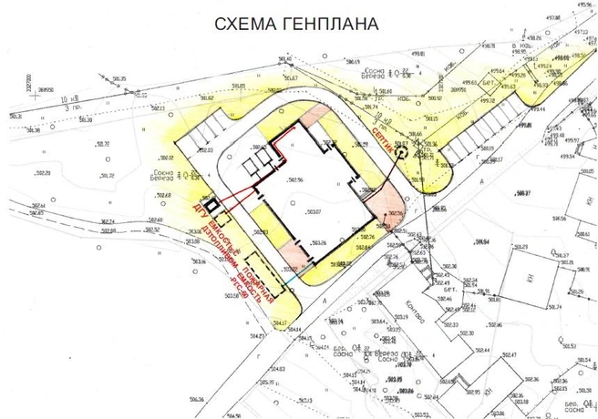 Схема генплана на участке на Смоленско-Марковском кладбище | Источник: предоставлено Антоном Малышевым