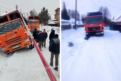 Мусоровозы застревают в сугробах на неочищенных улицах