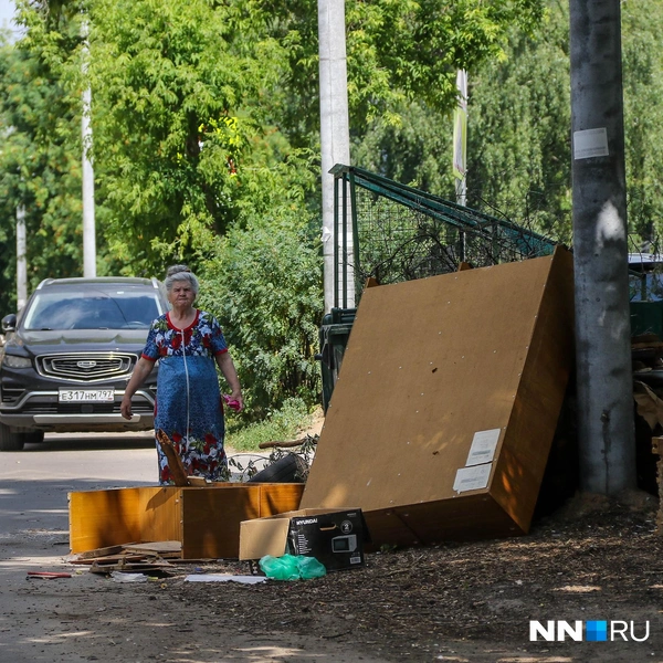 Жители тут жалуются на невывоз мусора  | Источник: Наталья Бурухина / NN.RU
