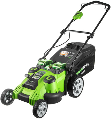 Электрическая газонокосилка Greenworks G40LM49DB G-MAX 40V 49 cm 3-in-1, 49 см