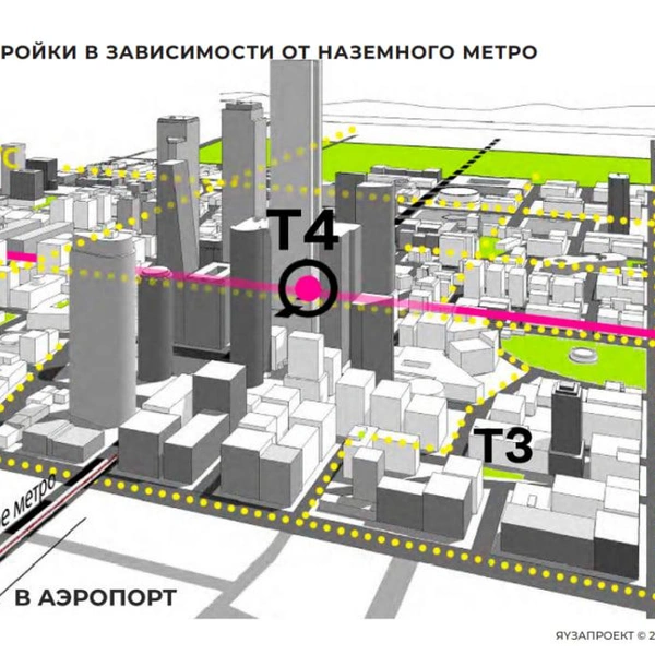 Ориентироваться при возведении домов стоит на транспортный каркас | Источник: «Яузапроект»