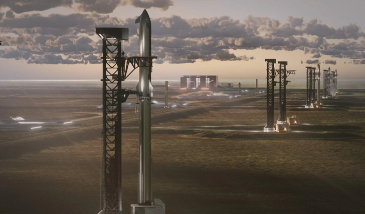 План на $100 млрд: SpaceX построит огромный космодром для запусков Starship | Источник: SpaceX
