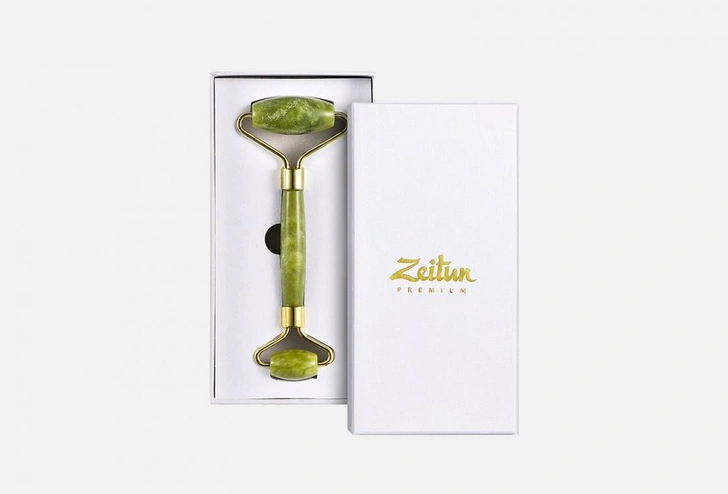 Нефритовый массажер для лица Zeitun Jade massage roller 