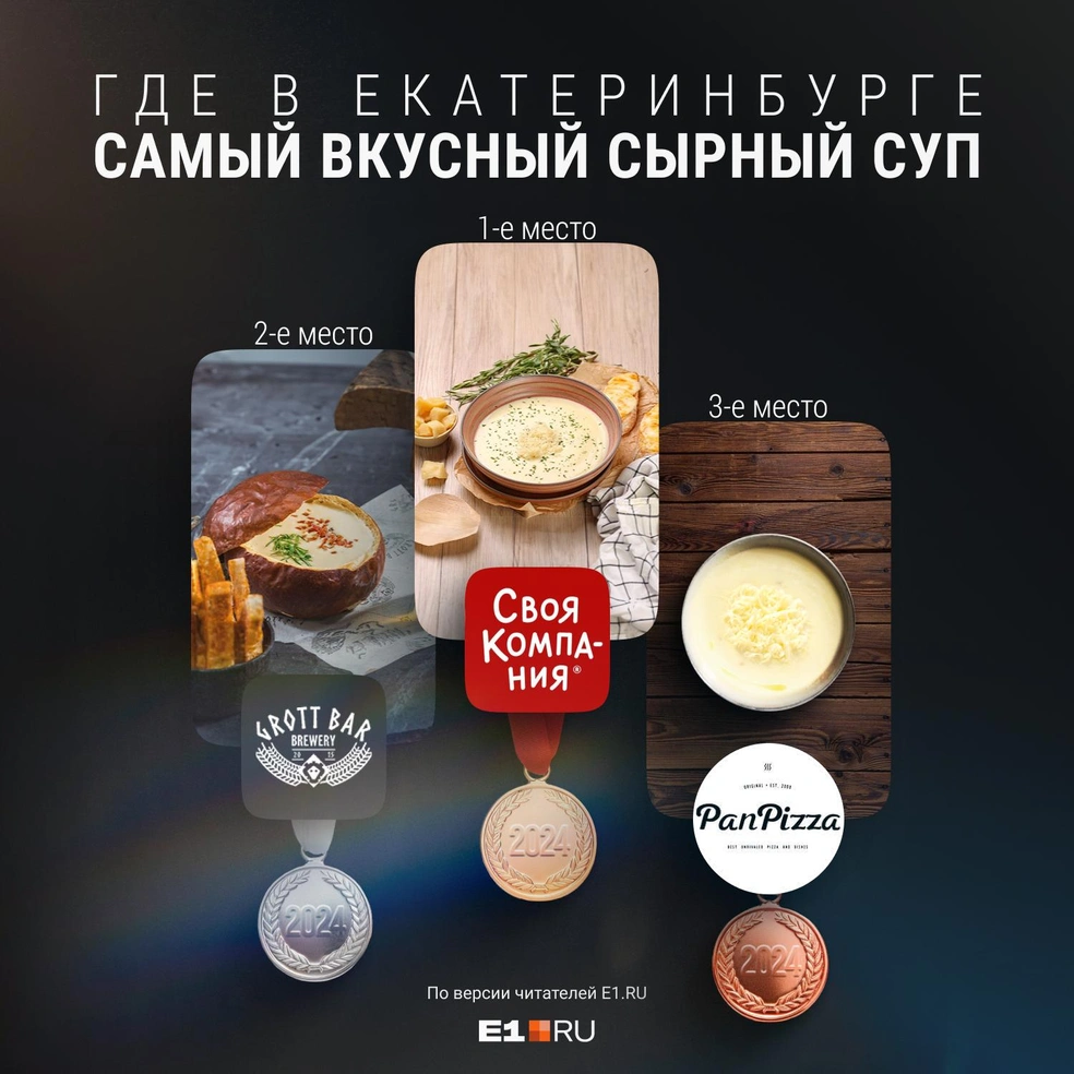 Где поесть вкусный сырный суп: кафе и рестораны с вкусной едой в  Екатеринбурге, где готовят лучший суп - 15 марта 2024 - Е1.ру