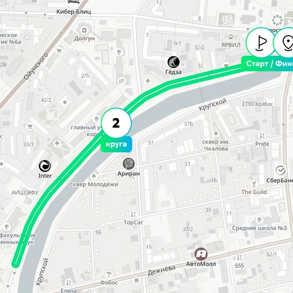 Забег на 10 километр | Источник: reg.greenmarathon.sberbank.ru