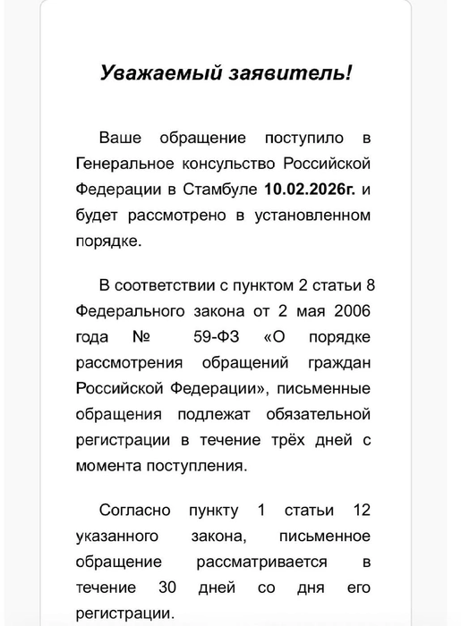 Генконсульство РФ в Стамбуле пообещало ответить Юрию в течение 30 дней | Источник: архив брата умершей