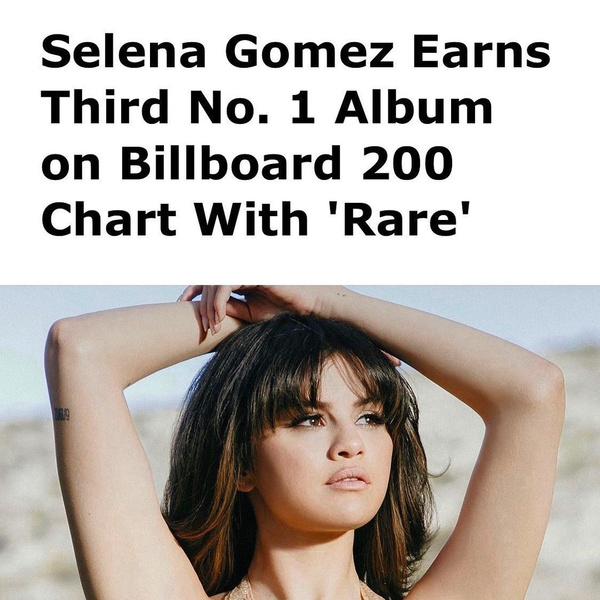 Новый альбом Селены Гомес возглавил чарт Billboard 200