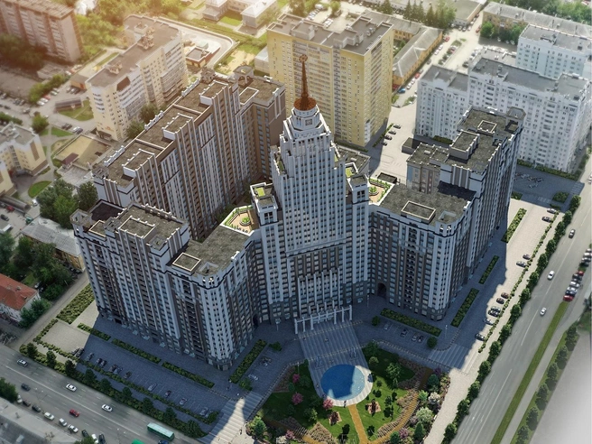 Компания работает над завершением крупного проекта в районе Автовокзала&nbsp;— это ЖК «Федерация» | Источник: ГК «Проспект»
