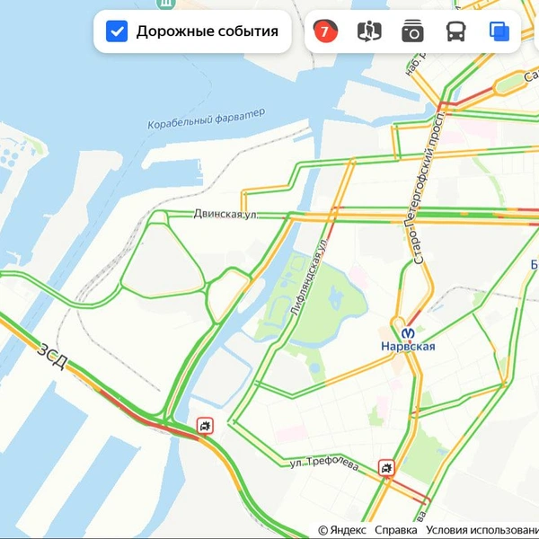 Сильные пробки в Петербурге. Самую длинную на КАД собрало массовое ДТП  | www.fontanka.ru