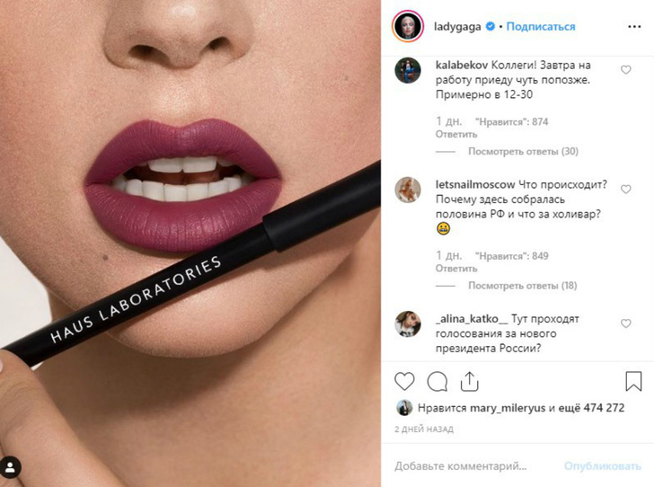 Фото №6 - Рецепты борща и знакомства: российские пользователи атаковали Instagram Леди Гаги