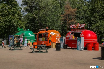 В парке также сделали фудкорт | Источник: Наталья Бурухина / NN.RU
