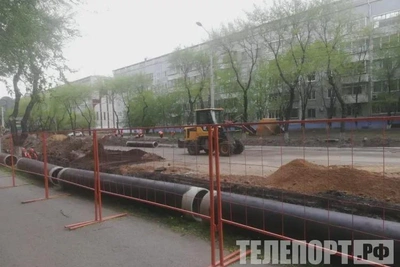 На улице Театральной в Благовещенске заменят теплосети