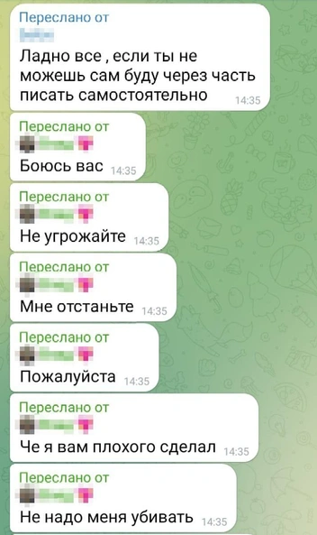Светлана заявляет, что угрозы якобы поступали и от самой Дарьи | Источник: Светлана