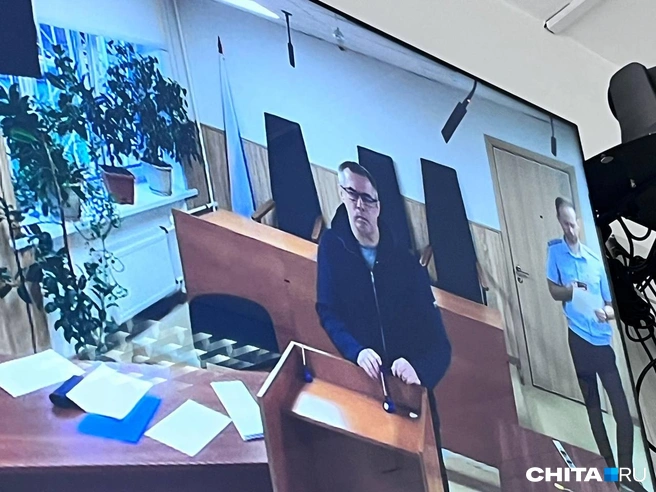 Артамонов был на суде по видеосвязи | Источник: Александр Хамраев / CHITA.RU