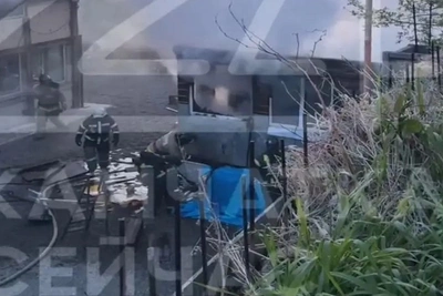В Петропавловске сгорела деревянная пристройка