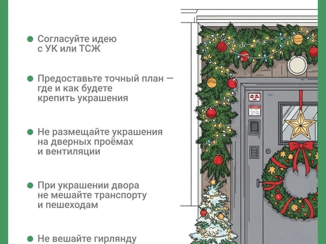 Чёткое следование правилам разделяет праздничный декор и противоправные действия | Источник: Юрий Орлов / NGS.RU