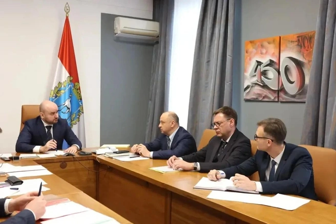 Губернатор собрал министров на совещание по ликвидации последствий атаки БПЛА  | Источник: правительство Самарской области 