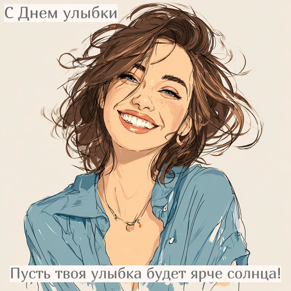 Открытки добра ко Дню улыбки: 15 поздравлений, чтобы поднять настроение друзьям и родным | Источник: the-Day/Midjourney