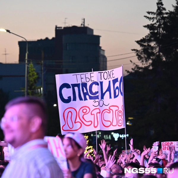 Похожие плакаты год назад были и на концерте Тимати  | Источник: Артемий Скиба / NGS55.RU
