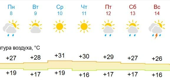 На выходных в Алтайском крае пройдут грозы | Источник: gismeteo.ru