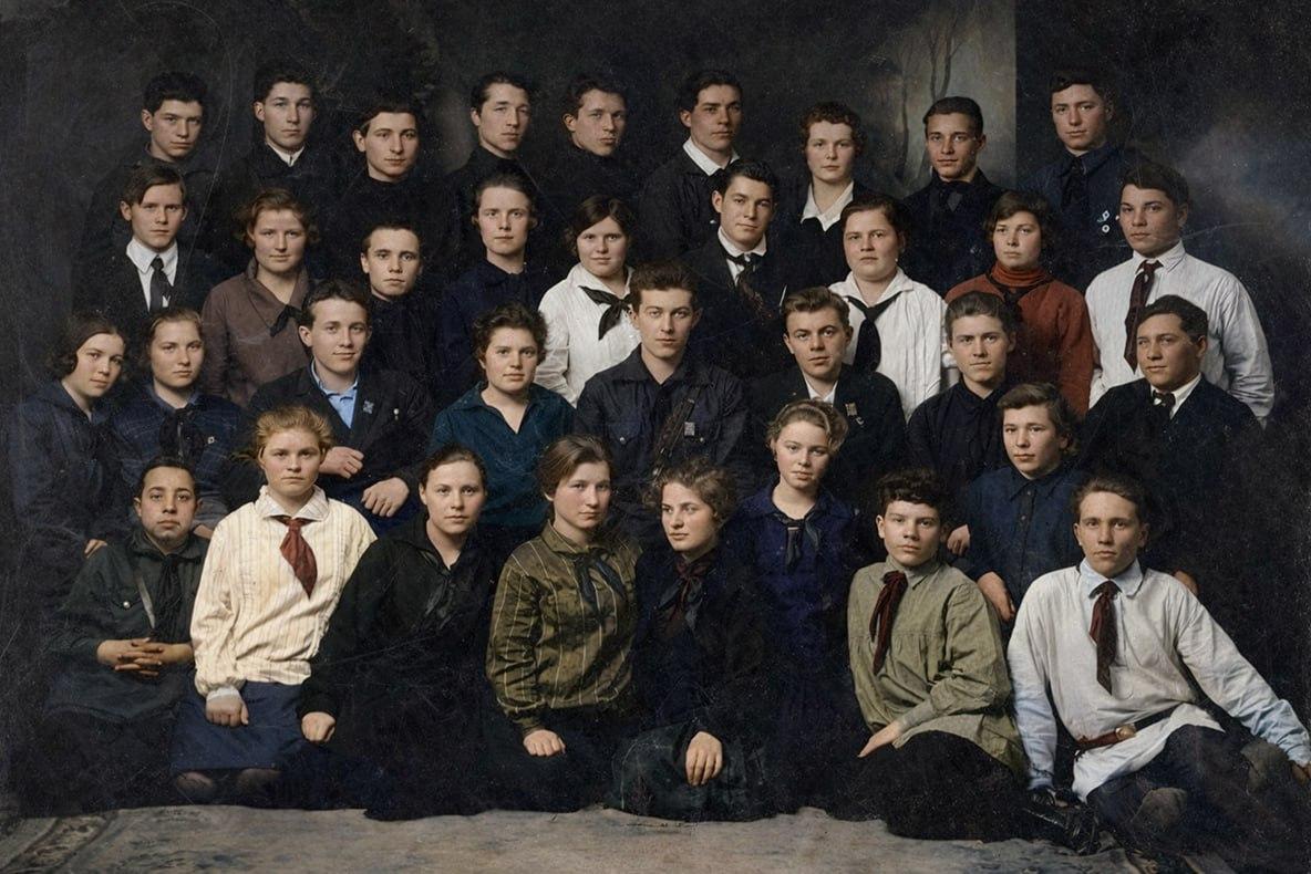 Выпускники курсов пионервожатых, 1929 год | Источник: фотофонд Самарского госархива социально-политической истории