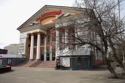 У кинотеатра «Маяковский» зацвел абрикос