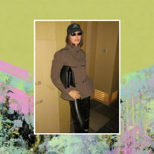 Как стильно носить кожаные брюки зимой 2025/26: показывает Хейли Бибер