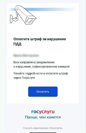 Потом пользователю предлагают оплатить штраф | Источник: читатель Voronezh1.ru