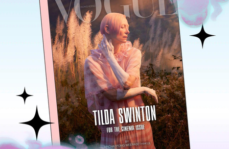 Тильда Суинтон в цветах, Гун Цзюнь в коже: повторяем изящные образы мая 2024 с обложек китайского глянца