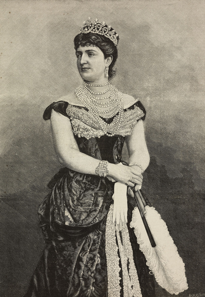 Маргарита Савойская, королева Португалии, 1887 год.