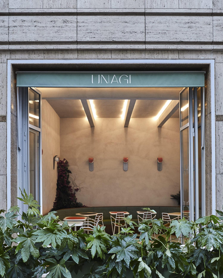 Японское бистро Unagi в Париже по проекту бюро Uchronia