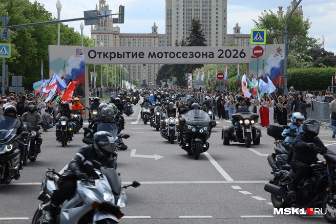 Масштабы мотоколонны | Источник: Артем Устюжанин / MSK1.RU