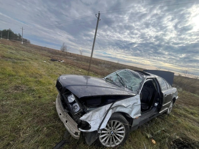 Вероятно, мужчина был в автомобиле один | Источник: Полиция Воронежской области / T.me