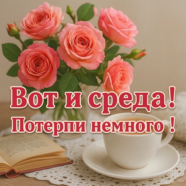 открытка среда, открытка доброй среды, открытки утро среда, открытки с добрым утром среды, открытка доброй летней среды, среда открытки красивые, открытки с летней средой, бесплатные открытки среда, доброй среды открытки красивые | Источник: theDay/DALL-E