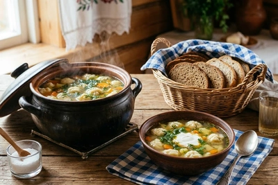 Суп с клёцками: пошаговый рецепт