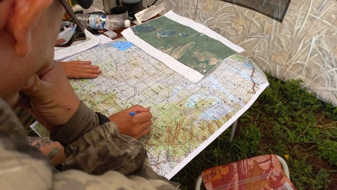 Все пройденные маршрутные и важные для поисков точки отмечаются на карте | Источник: Управление МВД по Забайкальскому краю