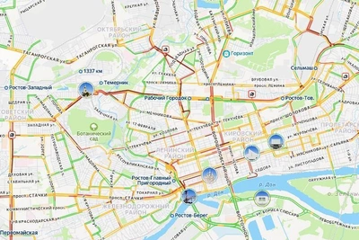 Rostov paralyzed by 10-point traffic jams after blizzard