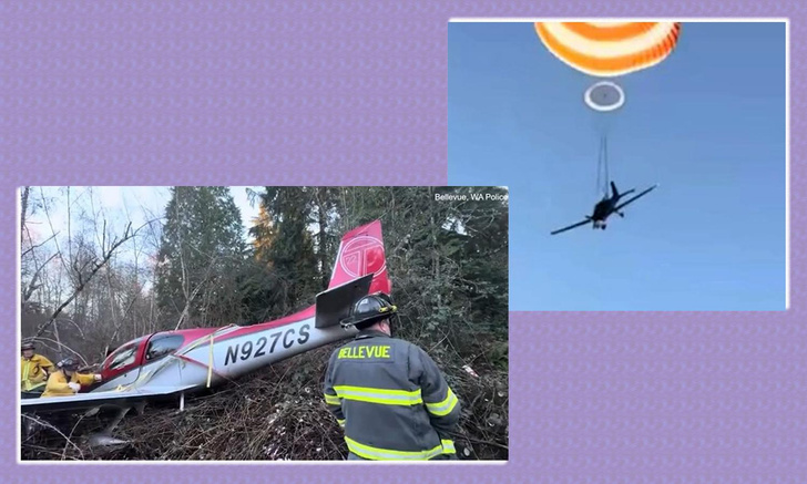 Видео: как пуленепробиваемый парашют спас семью от гибели в авиакатастрофе